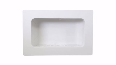 Highcraft TC300 Replacement Washing Machine Outlet Box with Faceplate White ABS