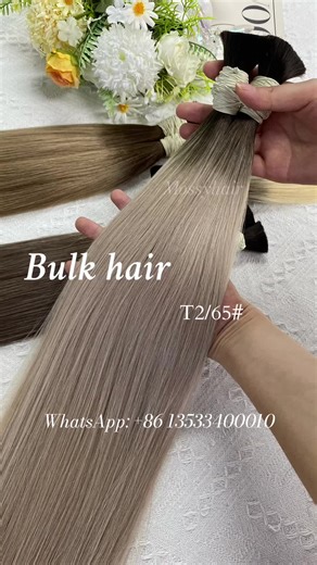 🤩Hair Bulk of high quality🤩 ✨100% Real Human Hair of high Quality. 🔥65 Colors in Stock & Factory direct sales. ❤️Contact us for more details, I've always been here. 📲DM&WA: 86 13533400010 #hairbussiness #bulkhair #hairfactory #hairdressers #hairbulk
