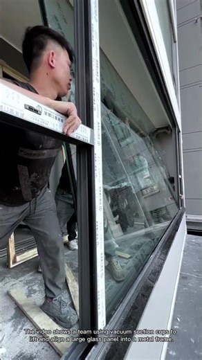 How to Install Large Floor-to-Ceiling Glass into Frames with a Team