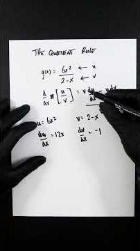 Differentiation: The Quotient Rule Explained #quotientrule #differentiation