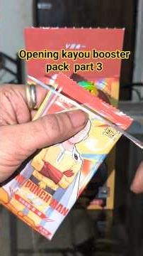 Opening One Punch Man Booster pack SUPER RARE PULL Part 3#onepunchman#kayou #fyp#opening#pack #anime