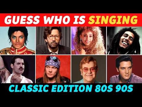 Guess Who Is Singing 🎤 | Classic Songs | Music Quiz Challenge | 70s 80s 90s
