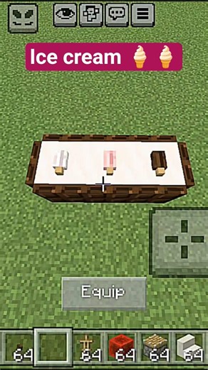 Icecream in Minecraft 🍦🍦 ! Minecraft pocket edition 🎯🎯