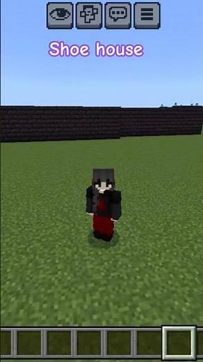 I build a shoe house in Minecraft#minecraftshorts#shortsviral