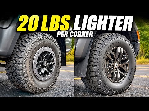 Ford Ranger Raptor - How Much Does Unsprung Weight Matter? 34" M/T vs. 33" A/T Tire Comparison