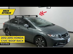 2012-2015 Honda Civic 4 Door with Rhino-Rack Vortex 2500 Roof Rack