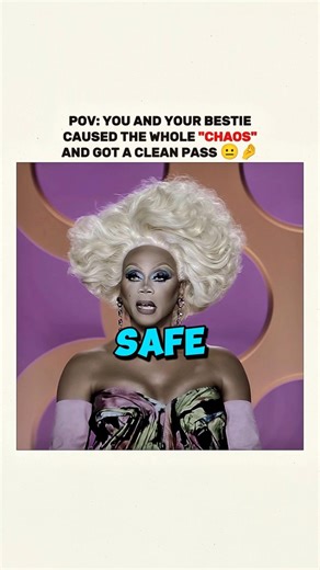 POV: You and your bestie caused the whole chaos and got a clean pass 😐🤌 #dragrace