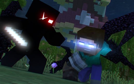 【我的世界动画/授权搬运】“Willow Tree” - 一个 Minecraft 音乐视频 - Herobrine vs Null