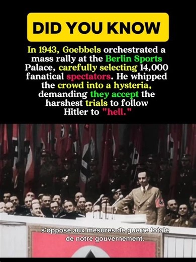 Goebbels’ "Total War" Speech