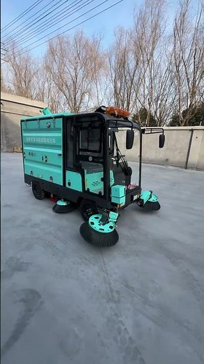 Powerful Electric Street Sweeper | Efficient Road Cleaning Machine