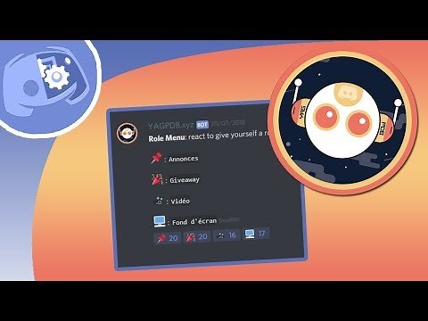 Ajouter des rôles avec des réactions (YAGPDB)