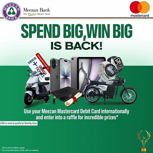 Meezan Mastercard International Spend Offer | Spend Big, Win Big 2025–26