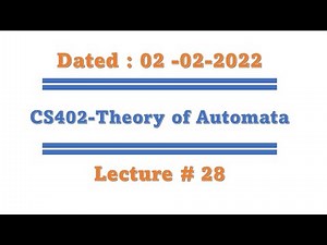 Cs402 short lecture 28 (Myhill Nerode theorem Quotient of language, Pseudo theorem , prefixes)