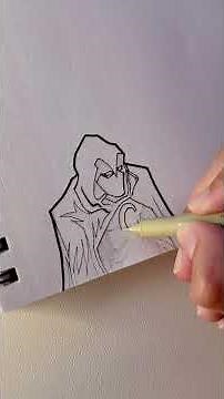 How to Draw Moon Knight 🌙 | Marvel Drawing Tutorial Step by Step