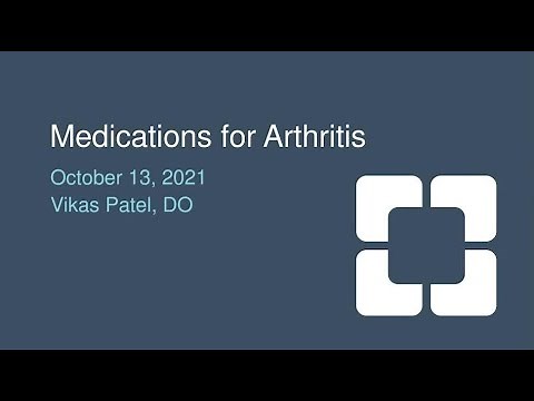 Medication for Arthritis Pain