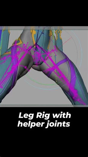 Character Rigging | Animation | CGi | Check out this insane leg rig with a large number of helper joints by sakuramochiJP 👏 Helper joints are additional joints placed in... | Instagram