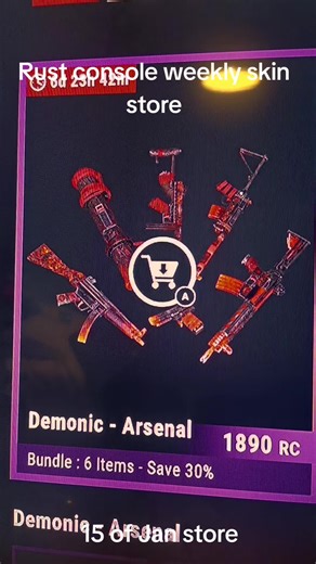 January 15 Rust Console Weekly Skin Store Update