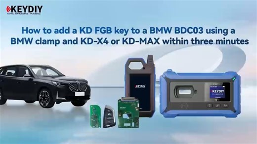 🔔🔴How to copy BMW BDC3 key with Keydiy KD-X4 and KD-MAX copy KD FGB58 smart remote using KD's BMW BDC3 circuit interface board, copy key in 3 minutes https://www.obdii365.com/wholesale/keydiy-kd-fgb58-smart-key-1-piece.html | Car key programmer