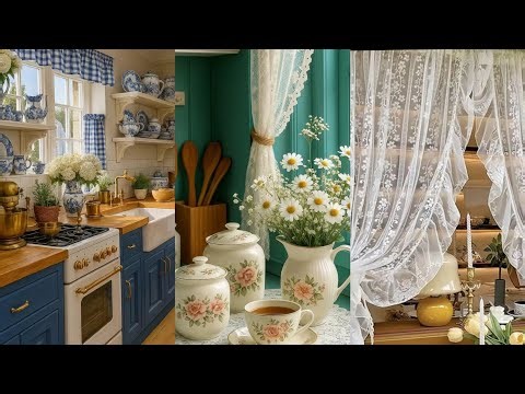 Vintage Kitchen Curtain Ideas: Cozy Cottage Farmhouse Window Decor Ideas 🌸🍃