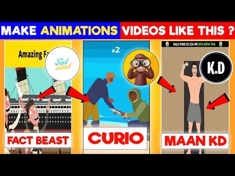 How To Make Cartoon & Animation Video Like Curio | Maan KD | Fact Beast | Simple Way 🤫