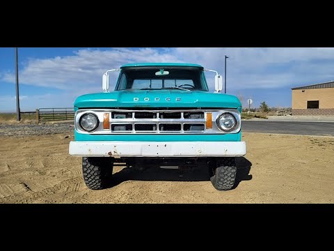 1968 Dodge W200 Power Wagon 440 4 speed Driving Video FOR SALE