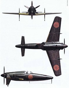 Intercepteur japonais J7W Shinden (1943-1945gg)