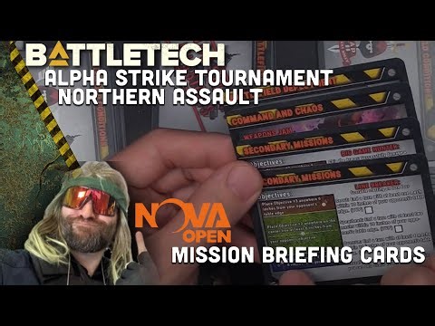 Battletech: Northern Assault Alpha Strike Tournament - Mission Briefing Cards