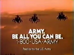 U.S. Army ad from 1986