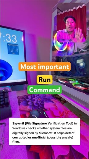 File Signature Verification Tool #sigverif #run #command