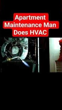 Apartment Maintenance Man Does HVAC #hvac #hvaclife #hvactechnician #hvacschool #hvaccontractor