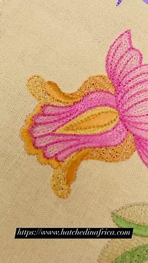 Jacobean Splendor and Elegant Runner Emma's Boudoir project #embroidery #hatchedinafrica