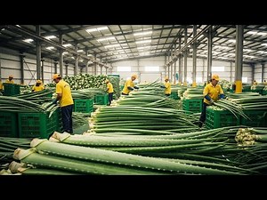 INSANE Aloe Vera Gel Factory 🌿 How Millions of Liters Are Made Every Day! Full Process