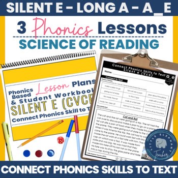 Silent e Long A - LETRS Phonics Word Recognition Lesson Plans for Older Students