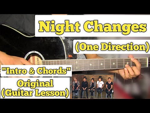 Night Changes - One Direction | Guitar Lesson | Intro & Chords | (Plucking)