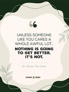 [🔉audio from The Lorax (2012)] From the Truffula trees of fiction to real forests vanishing every day, the warning rings louder than ever. This Earth Day, choose to care. Choose to act. Stand for Trees. Visit our website to act now. #earthday | Stand For Trees