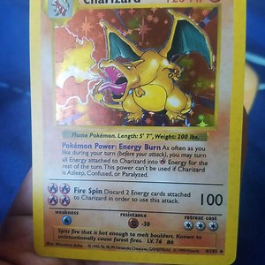 Star Holo) (shadowless) Pokemon Card Base Set Shadowless Charizard Holographic Card 4/102 - Etsy