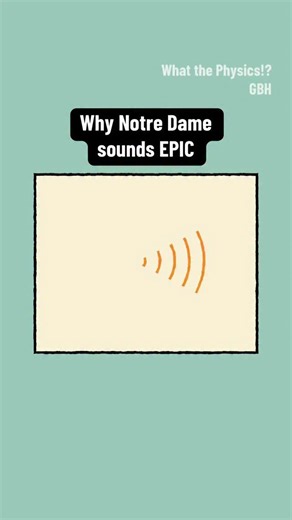 Ever wonder why cathedrals echo for so long? Here’s the science behind it. #notredame #physics #sound #cathedral | NOVA l PBS
