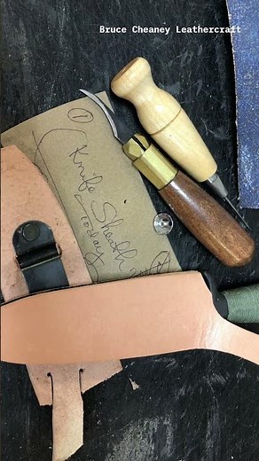 Geber Knife Sheath Making - Remake #leatherwork