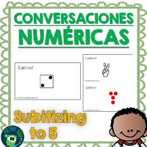 Spanish Number Talks - Subitizing to 5 with Google Slides