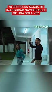 #BreakingNews This is how President Bukele just delivered 70 schools 🚨