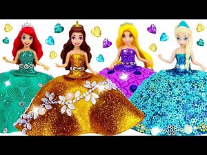 Sparkling Outfits for Disney Princess Mini Dolls