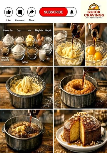 Moist Rum Cake 🍰 | Rich, Soft & Soaked in Rum Syrup | Easy Homemade Recipe