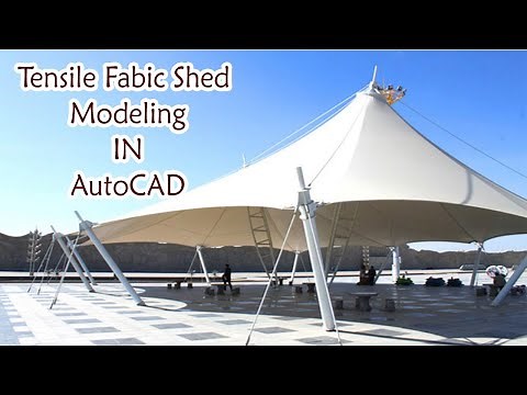 Tensile Fabric Shed Modeling in AutoCAD