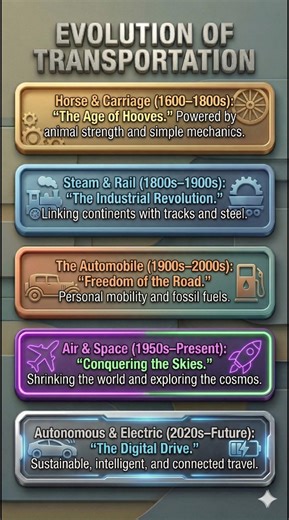 Evolution of transportation