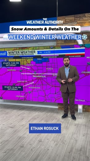UPDATED INFO on the Weekend Winter Weather❄️‼️ • Ethan Rosuck fills you in on everything winter weather-related this weekend. Stay with us for upcoming updates on snow changes, amounts, and more. • #winter #fox59 #news #indiana #indiananews #fox59news #sports #weather #indy #indianapolis #exploreindy #trending #cbs4 #cbs4indy | FOX59 News