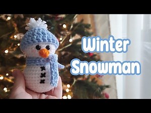 Easy Crochet Snowman Pattern | Holiday DIY