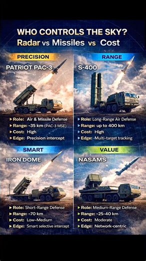 Who Controls the Sky? Radar vs Missiles vs Cost | Modern Air Defense Comparison