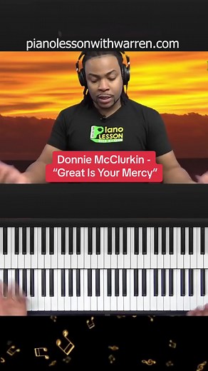 Donnie McClurkin Great Is Your Mercy Piano Chords Breakdown