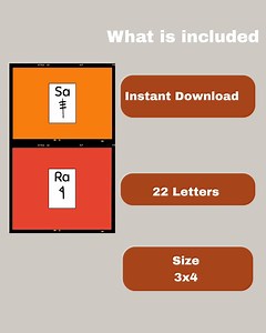 Paleo Hebrew Alphabet Flashcards | Hebrew Israelite Study (PDF Pattern) - Etsy