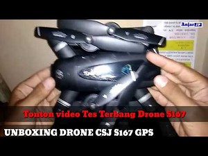 Unboxing drone s167 GPS toys sky murah